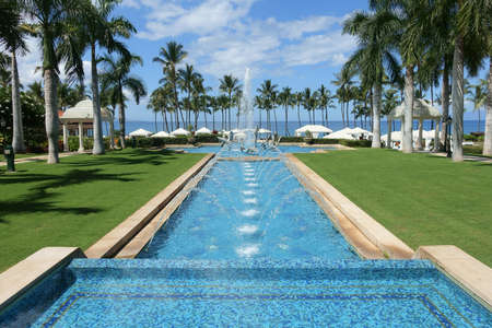 Fountain of the Grand Wailea hotel in Maui, Hawaiiのeditorial素材