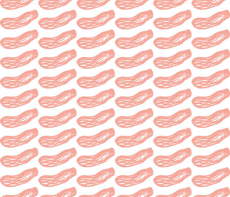 Abstract seamless vector pattern, pink brush stroke. Hand-drawn graphic line. Minimalism, pink spot....