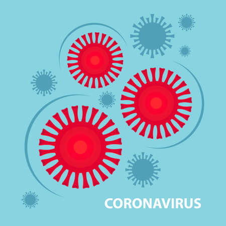 Coronavirus cell, 2019-nCoV.  pathogen respiratory coronavirus 2019-nCoV in a world, Dangerous  nCoV coronavirus, SARS pandemic risk alert.のイラスト素材