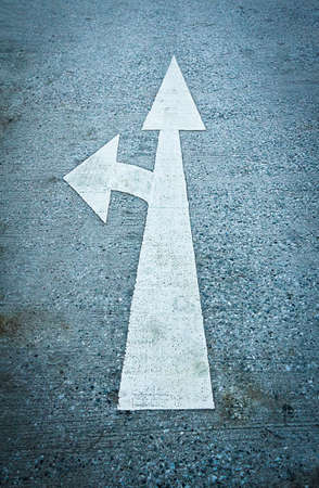 Street, road, arrow directionの写真素材