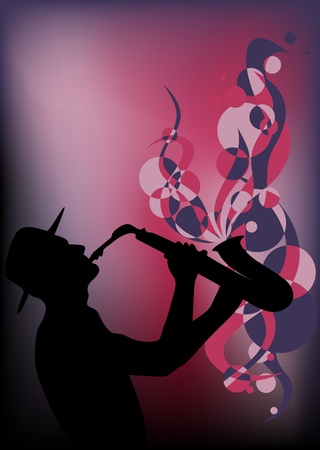 saxophonist vectorのイラスト素材