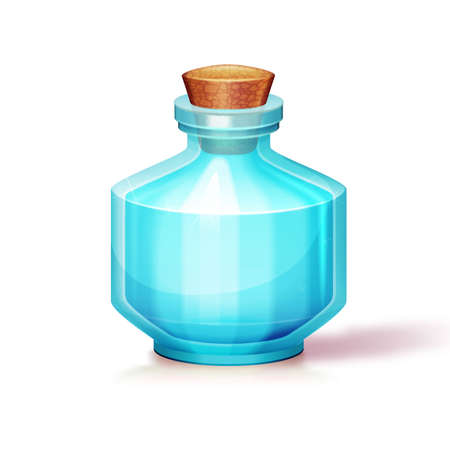illustration of glass flask  Isolated  Can be used on any backgroundのイラスト素材