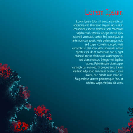 Vector illustration of underwater cave for your backdropのイラスト素材