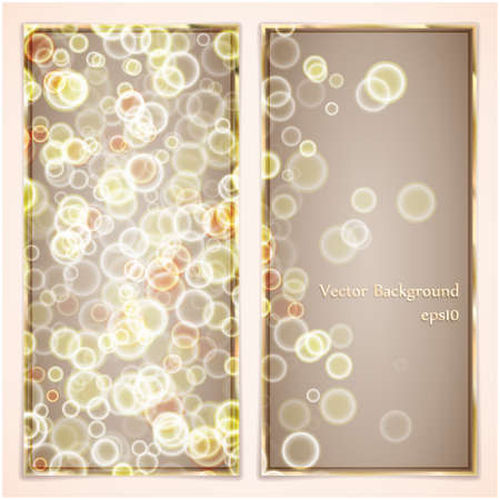 Vector illustration of elegance greeting card with bubbles.のイラスト素材