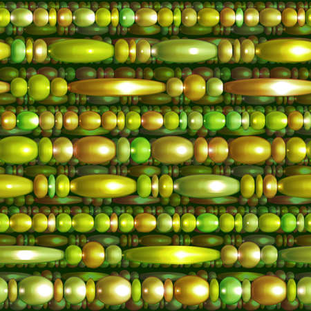 Vector seamless pattern with shiny colored beadsのイラスト素材