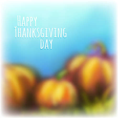 Vector autumn blur background for Thanksgiving Day. のイラスト素材