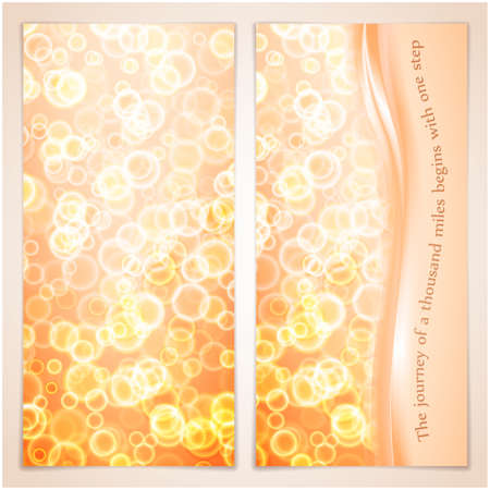 Vector illustration of elegance greeting card with bubbles.のイラスト素材