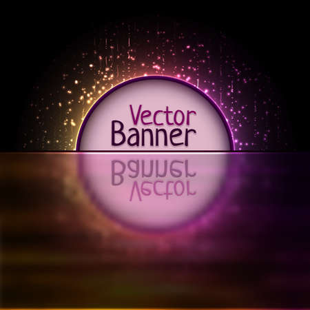 rainbow abstract element with glow effectのイラスト素材