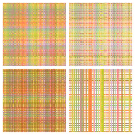 Vector set of seamless rainbow patterns in pastel colors