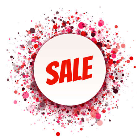 Rainbow rounded banner with text on white background. Vector illustration.のイラスト素材