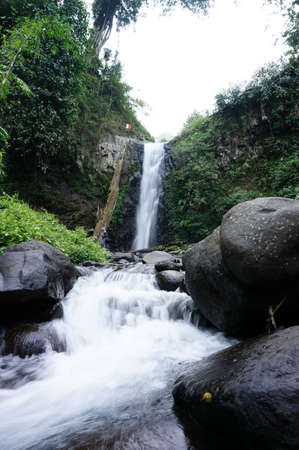 Rayap Waterfall is a beautiful place to visit with clear water and comes from mountain sourcesの写真素材