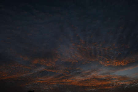 the sky at sunrise looks beautiful at dawnの写真素材