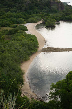 unspoiled and beautiful white sandy beachesの写真素材