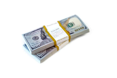 Dollar stack isolated