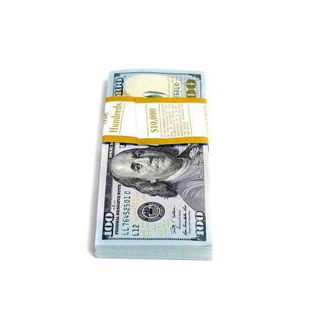 Dollar stack isolated