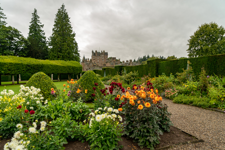 Castle of Glamis in the highlands of Scotlandのeditorial素材