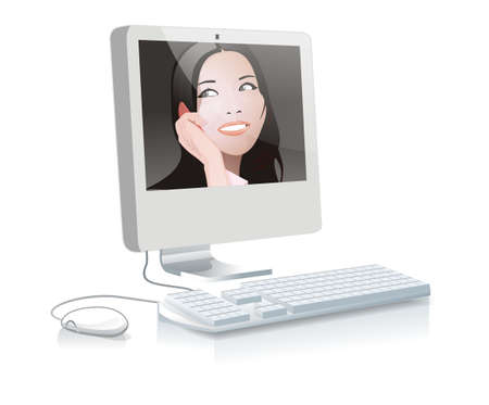 online customer support のイラスト素材