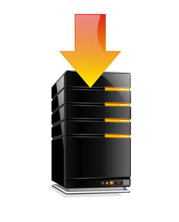 download from file serverのイラスト素材