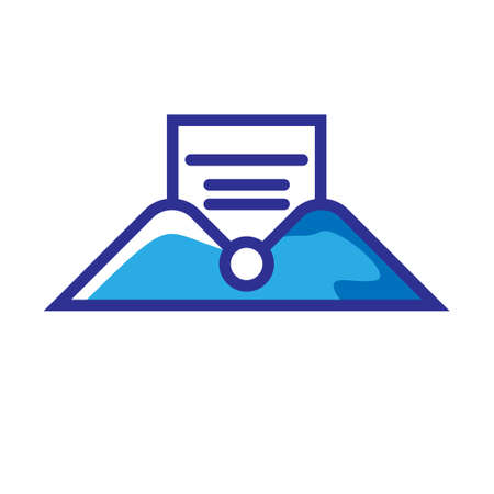 Email icon, envelope and website button, vector graphicsのイラスト素材