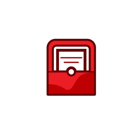 Email message envelope icon vector design templateのイラスト素材
