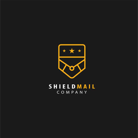 mail and shield   design vector illustrationのイラスト素材