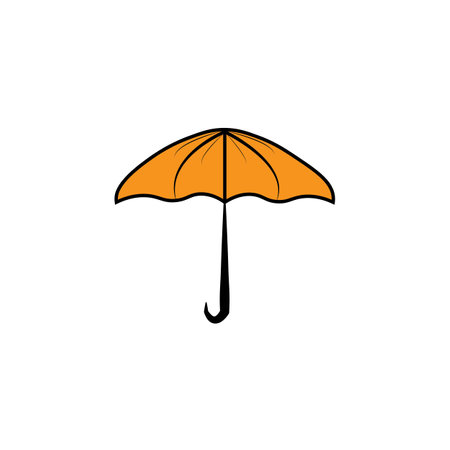 umbrella logo vector templateのイラスト素材