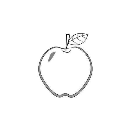 Healthy Apple logo vector illustrationのイラスト素材