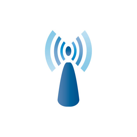 wireless Logo Template vector illustrationのイラスト素材
