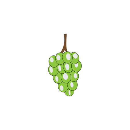 grape logo icon vector design templateのイラスト素材