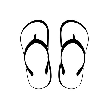 slippers logo icon vector design templateのイラスト素材