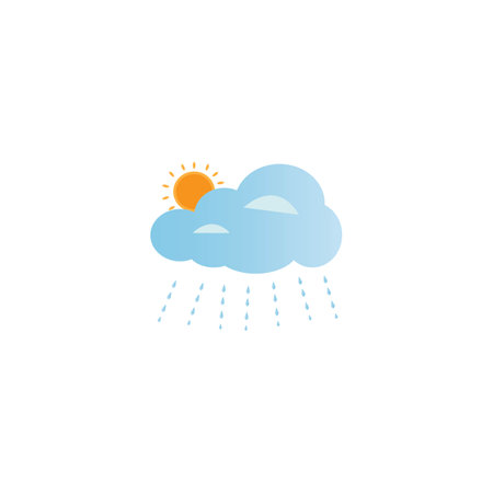 rain logo icon vector design templateのイラスト素材