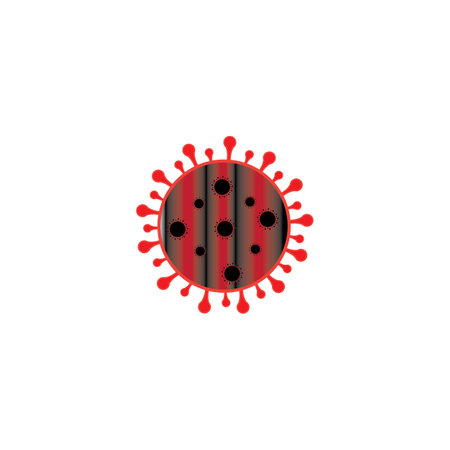 virus logo icon vector design templateのイラスト素材