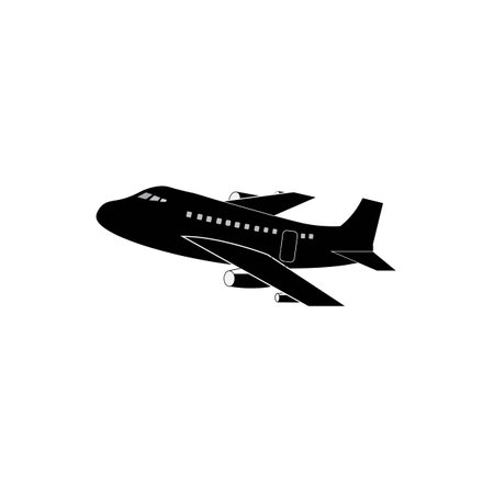 airplane logo icon vector design templateのイラスト素材