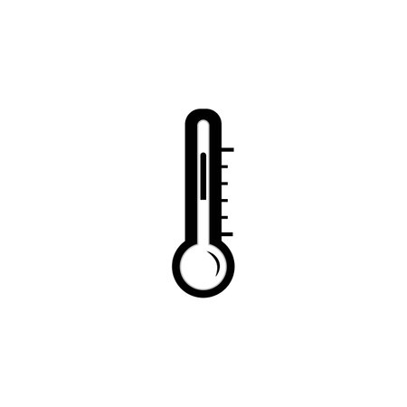 thermometer icon logo vector design templateのイラスト素材