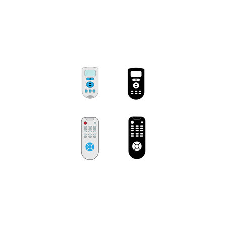 remote logo icon vector design templateのイラスト素材