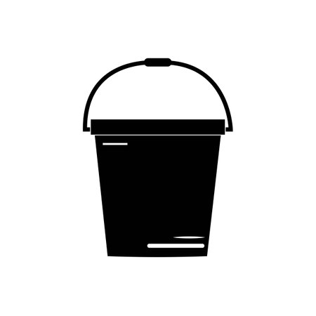 bucket icon logo vector design templateのイラスト素材