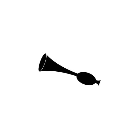trumpet logo icon vector design templateのイラスト素材