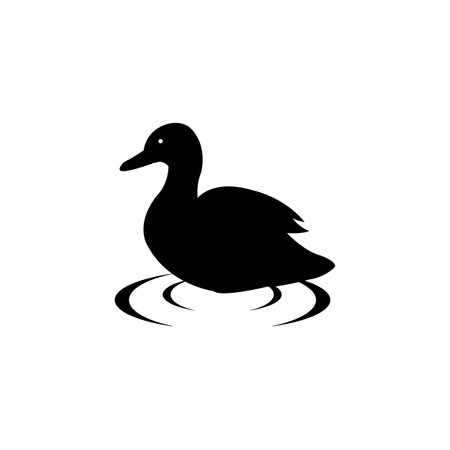 duck logo icon vector design templateのイラスト素材