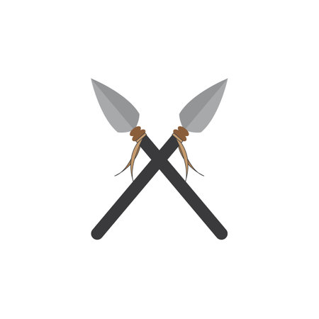 spear icon logo vector design templateのイラスト素材
