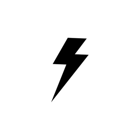 lightning icon logo vector design templateのイラスト素材