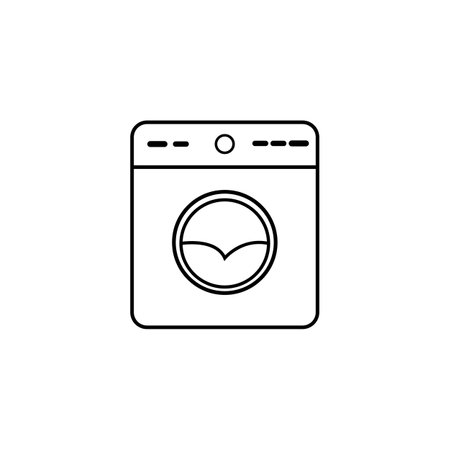 washing machine icon logo vector design template