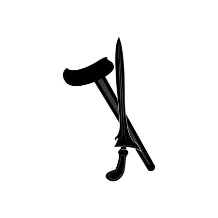 keris logo icon vector design templateのイラスト素材