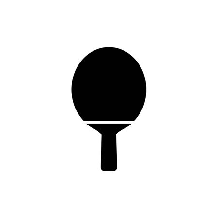 paddle and ball icon logo vector design templateのイラスト素材