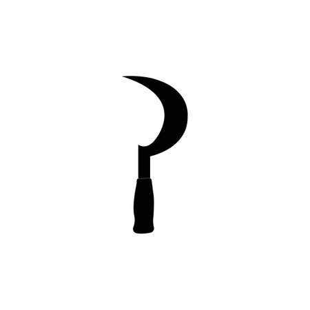 sickle icon logo vector design templateのイラスト素材
