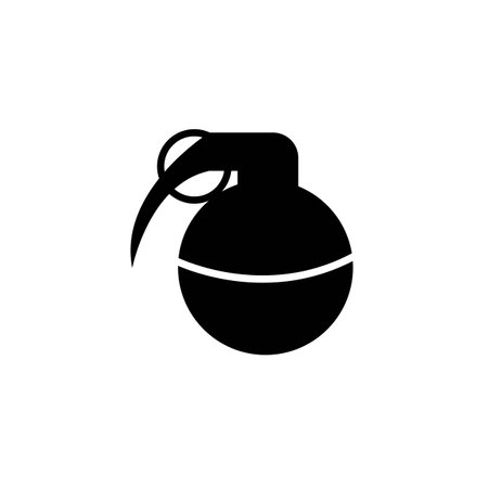 grenade icon logo vector design templateのイラスト素材