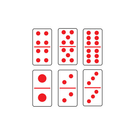 dominoes icon logo vector design templateのイラスト素材