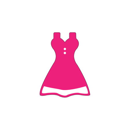 dress icon logo vector design templateのイラスト素材