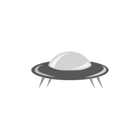 Alien UFOs icon logo vector design templateのイラスト素材