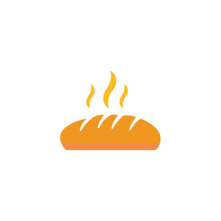 bread icon logo vector design templateのイラスト素材
