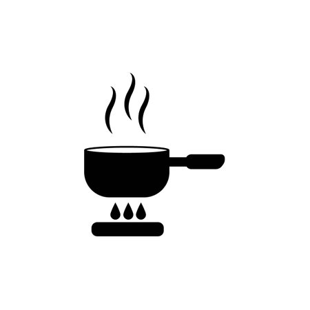 pot icon logo vector design templateのイラスト素材